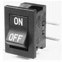 ニデックコンポーネンツ 小形ロッカースイッチ ON-OF Fライトアングル端子 SLE6A4-7 1個（直送品）