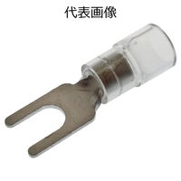 ニチフ 環境配慮形絶縁被覆付Y形端子 先開形 透明 TMEX1.25Y-3.5-CLR 1個（直送品）