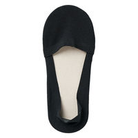 【レディース】無印良品 婦人 つま先に縫い目のない 深履きフットカバー かかと滑り止め付き ２３～２５ｃｍ 黒 良品計画