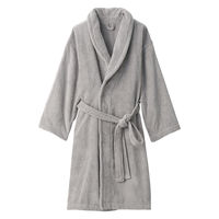 無印良品 ふっくらパイルバスローブ 男女兼用ＳーＭ グレー 良品計画