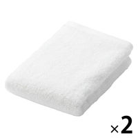 無印良品 ふっくらパイルハンドタオルループ付き 34×35cm 良品計画