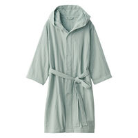 無印良品 ガーゼパイルバスガウン 男女兼用ＬーＸＬ ライトグリーン 良品計画