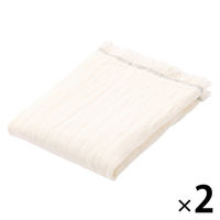 無印良品 洗いざらしガーゼハンドタオル ３４×３５ｃｍ 生成 1セット（1枚×2） 良品計画
