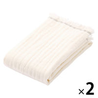 無印良品 洗いざらしガーゼフェイスタオル ３４×８５ｃｍ 生成 1セット（1枚×2） 良品計画