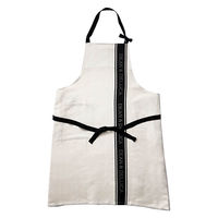 DEAN&DELUCA（ディーン&デルーカ） ジャガードエプロン ブラック×ナチュラル 4580379231664 1個