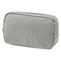 無印良品 リンクルナイロン 大きく開くポーチ グレー Ｌ 約１８×１１．５×７ｃｍ 良品計画