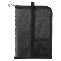 無印良品 ナイロンメッシュ 縦型書類ケース 仕切り付 Ａ４サイズ用 黒 良品計画