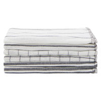 無印良品 インド綿 先染めふきん ６枚組 チャコールグレー 約４０×４０ｃｍ 良品計画