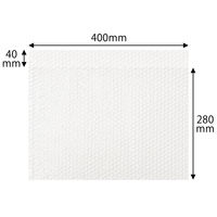 軽梱包用エアー緩衝袋 フラップあり 400×280+40mm　25枚入り PPFA06 1個（25枚） オリジナル