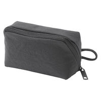 無印良品 リンクルナイロン 大きく開くポーチ ダークグレー Ｓ 約１１×６×３．５ｃｍ 良品計画