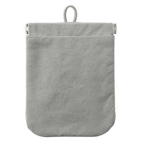 無印良品 リンクルナイロン 片手で開くフラットポーチ グレー Ｓ 約１２．５×１０．３ｃｍ 良品計画