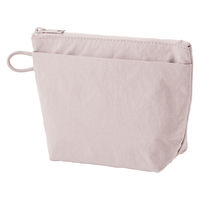 無印良品 リンクルナイロン マチ付きポーチ ピンク Ｓ 約１６．５×１１×６ｃｍ 良品計画