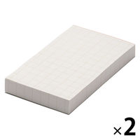 無印良品 カラーメモパッド 方眼 約６４×１１２ｍｍ １６０枚 オレンジ 1セット（1冊×2） 良品計画