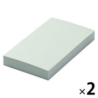 無印良品 カラーメモパッド ドット方眼 約６４×１１２ｍｍ １６０枚 緑 1セット（1冊×2） 良品計画