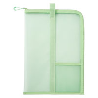 無印良品 ナイロンメッシュ 縦型書類ケース 仕切り付 Ａ４サイズ用 グリーン 良品計画