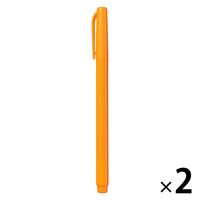 無印良品 水性サインペン 細字 だいだいいろ 1セット（1本×2） 良品計画