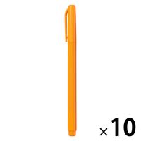 無印良品 水性サインペン 細字 だいだいいろ 1セット（1本×10） 良品計画