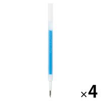 無印良品 替芯 さらさら描けるゲルインキボールペン ０．３ｍｍ 水色 1セット（1本×4） 良品計画