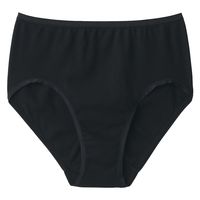 【レディース】無印良品 婦人 フライス編みハイライズショーツ 婦人Ｌ 黒 良品計画