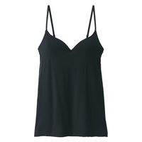 【レディース】無印良品 婦人 なめらかブラキャミソール 婦人Ｍ 黒 良品計画