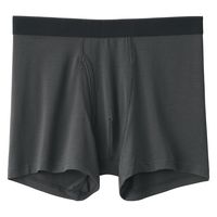 【メンズ】無印良品 紳士 なめらか 前開きボクサーパンツ 紳士Ｍ ダークグレー 良品計画