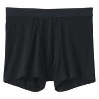 【メンズ】無印良品 紳士 なめらか 前開きボクサーパンツ 紳士Ｌ 黒 良品計画