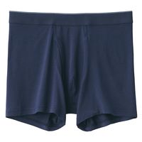 【メンズ】無印良品 紳士 なめらか 前開きボクサーパンツ 紳士Ｍ ダークネイビー 良品計画