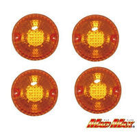 マッドマックス カワサキ ゼファー/ZRX-2 純正タイプ ウインカーレンズ オレンジ 4個 20-2332A-L-4 1セット(4個)（直送品）