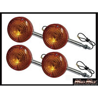 マッドマックス GS400/GS750 純正タイプ ウインカー ショートステーオレンジ 4個 20-3344J-4 1セット(4個)（直送品）