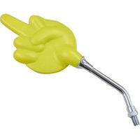 マッドマックス ミドルフィンガーミラー(ファックユーミラー) イエロー8mm(1本) 60-6246AY 1本（直送品）