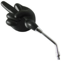 マッドマックス ミドルフィンガーミラー(ファックユーミラー) ブラック8mm(1本) 60-6246AB 1本（直送品）