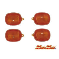 マッドマックス カワサキ バリオス純正タイプ ウインカーレンズ オレンジ 4個セット L22-24C9A-L-4 1セット(4個)（直送品）