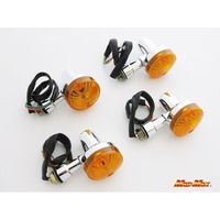 マッドマックス GS400タイプ ミニウインカー4個SET メッキ/オレンジ MM11-0021A 1セット(4個)（直送品）