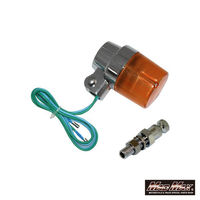 マッドマックス 汎用 丸型 ヨーロピアンウインカー オレンジ 取付ステー(ショート)付き 1個 MM11-0066-A（直送品）