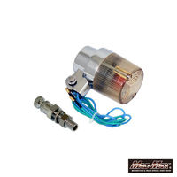 マッドマックス 汎用 丸型 ヨーロピアンウインカー 黄ばみ 取付ステー(ショート)付き 1個 MM11-0066-LY（直送品）