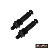 マッドマックス 汎用 アルミ製 ウインカーステー M10×73mm ブラック 2本SET MM11-0069-02 1セット(2本)（直送品）