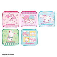 丸眞株式会社 サンリオキャラクターズ「マシュグミキャラクターミックス」　ミニタオル5枚組 1パック（5枚組）