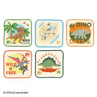 丸眞株式会社 ジュラシック・ワールド「スモールダイナソー」　ミニタオル5枚組 1パック（5枚組）