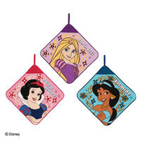 丸眞株式会社 ディズニープリンセス「ストロングフラワーリーフ」　ループタオル3枚組 1パック（3枚組）