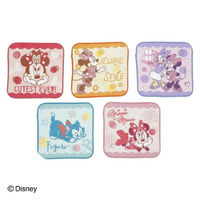 丸眞株式会社 ミニーマウス「フリルスタイル」　ミニタオル5枚組 1パック（5枚組）