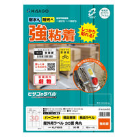 ヒサゴ 屋外用ラベル A4 30面 角丸 KLP900S 1袋