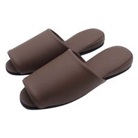 オクムラ 抗菌スリッパ クレンズ 耐アルコール 耐次亜塩素酸 抗菌 Mサイズ ブラウン 1足