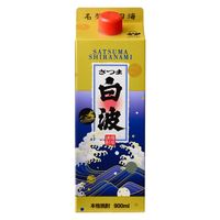 薩摩酒造 さつま白波 25度 900ml パック 1本 芋焼酎