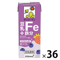 キッコーマンソイフーズ キッコーマン 豆乳＋鉄分 200ml 1セット（36本）