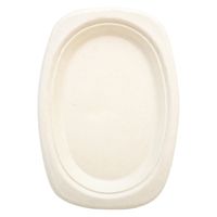 Gracz（グレース）バガス オーバルプレート ナチュラル 1セット（100枚：50枚入×2袋）