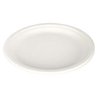 Gracz（グレース）バガス プレート ホワイト 23cm 1箱（800枚：50枚入×16袋）