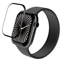 アップルウォッチ ガラスフィルム Series 10 42mm 全面保護 ゴリラ ブラック AW-24BFLGOR エレコム 1個（直送品）