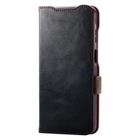 G253 ケース レザー 手帳型 衝撃吸収 ブラック PM-G253PLFYBK エレコム 1個（直送品）