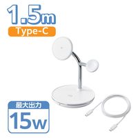 CX[d Qi2 Ή 15W/7.5W/5W }Olbg 3in1 zCg W-MS08WH GR 1iij