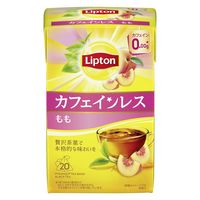 リプトン カフェインレスティー もも 1個（20バッグ入） 紅茶 ティーバッグ